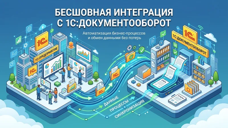 Бесшовная интеграция с 1С:Документооборот