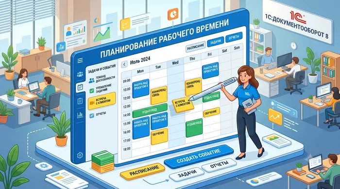 Планирование рабочего времени в 1С:Документооборот